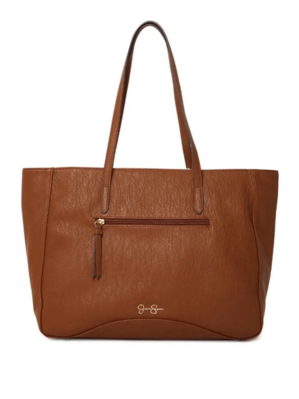 EUC [Jessica Simpson] Vienna Vegan Leather Sherpa Tote Shoulder Bag Purse - Picture 3 of 16